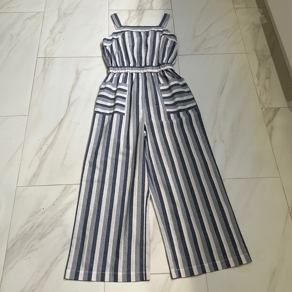 Striped kids jumpsuit